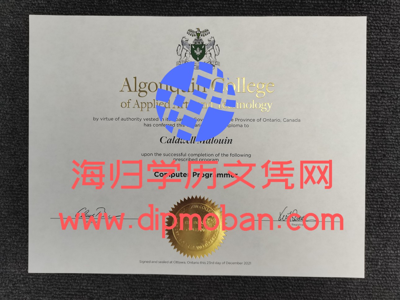 加拿大亚冈昆应用艺术及技术学院