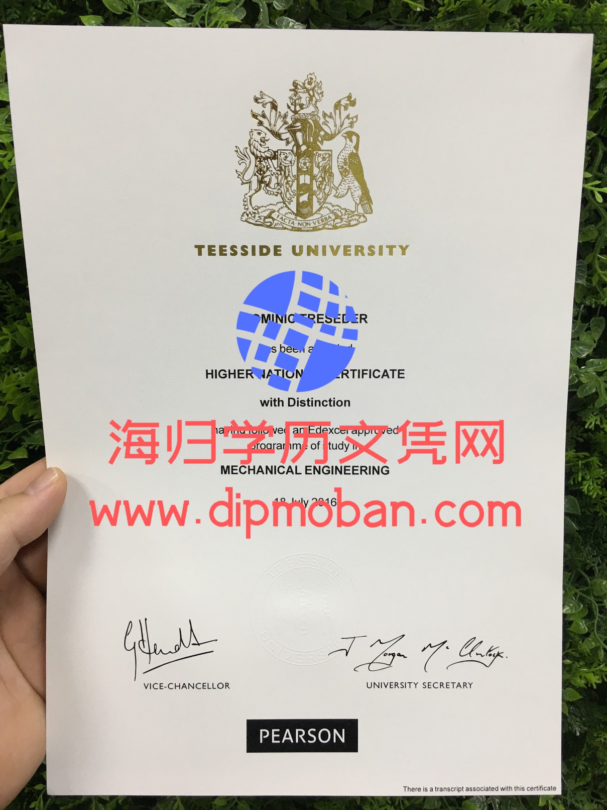 提赛德大学毕业证