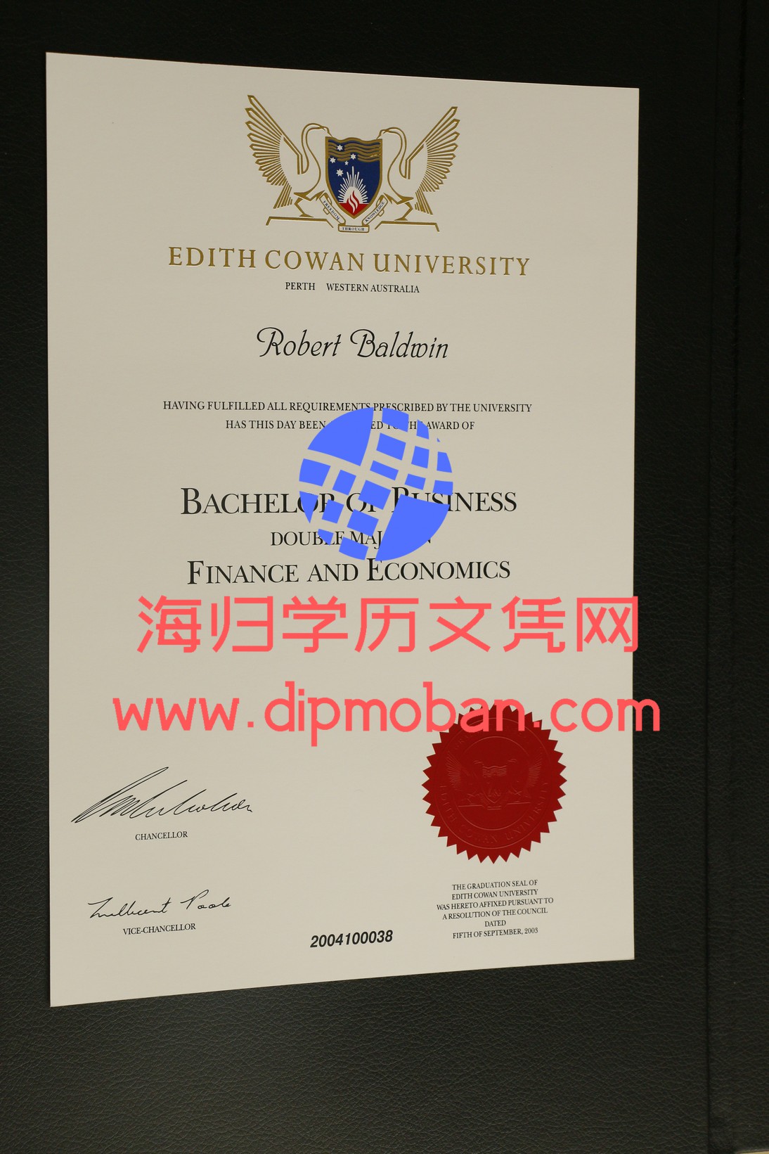 澳大利亚伊迪斯科文大学毕业证